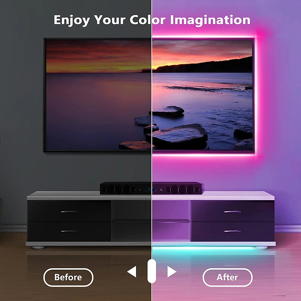 Bluetooth USB LED Strip Light 5050 SMD 5V RGB with App Control