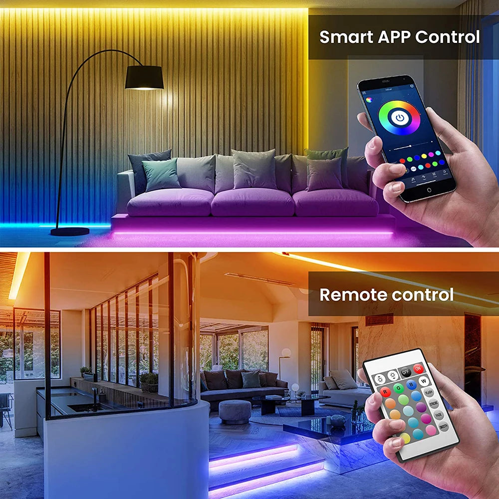 Bluetooth USB LED Strip Light 5050 SMD 5V RGB with App Control