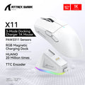 ATTACK SHARK X11 Gaming Mouse Tri-Mode PAW3311 22000 DPI Magnetic Charging Lightweight