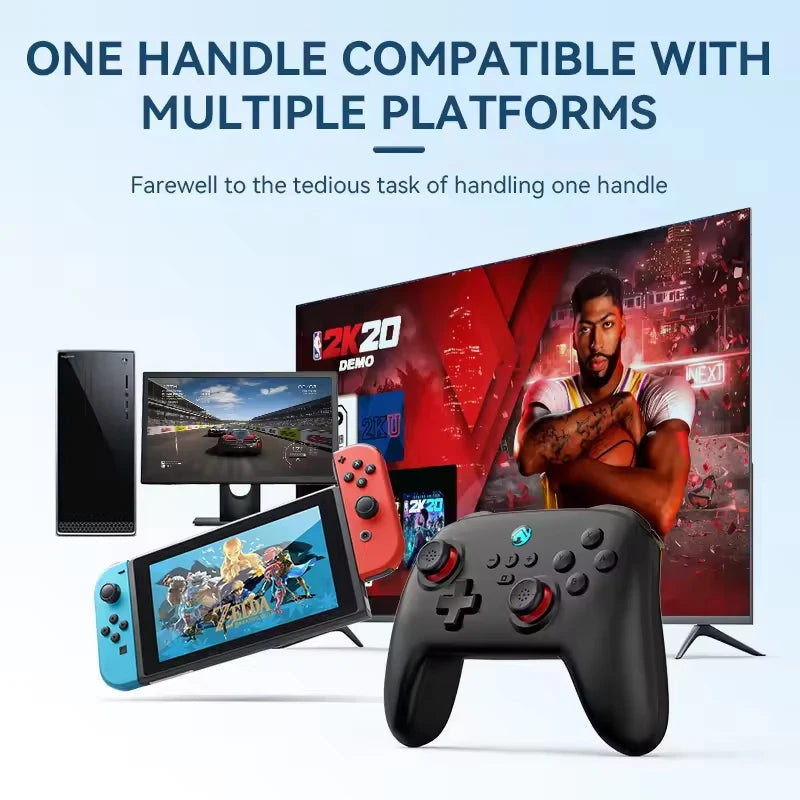 Switch Pro Wireless Gamepad — Nintendo Switch, OLED, Lite, PC, Steam, Bluetooth