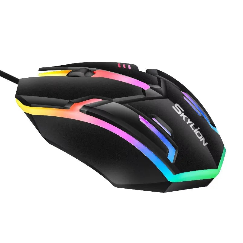 F1 Wired Gaming & Office Mouse with Colorful RGB Lighting