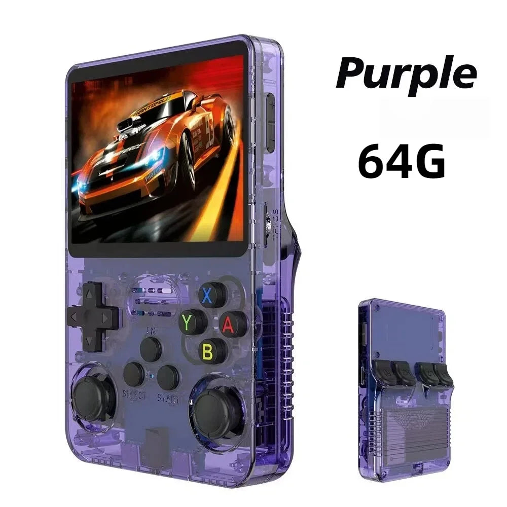 R36S Retro Handheld Game Console 15000 Games 3.5 Inch IPS 64GB Linux Portable