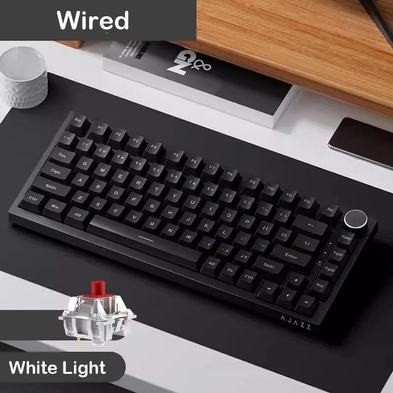AJAZZ AK820 Pro Mechanical Gaming Keyboard 70% Tri-Mode Hot-Swap RGB PC Mac
