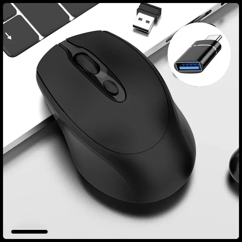 Wireless Silent Gaming Mouse Rechargeable Bluetooth 2.4GHz PC Mac Laptop