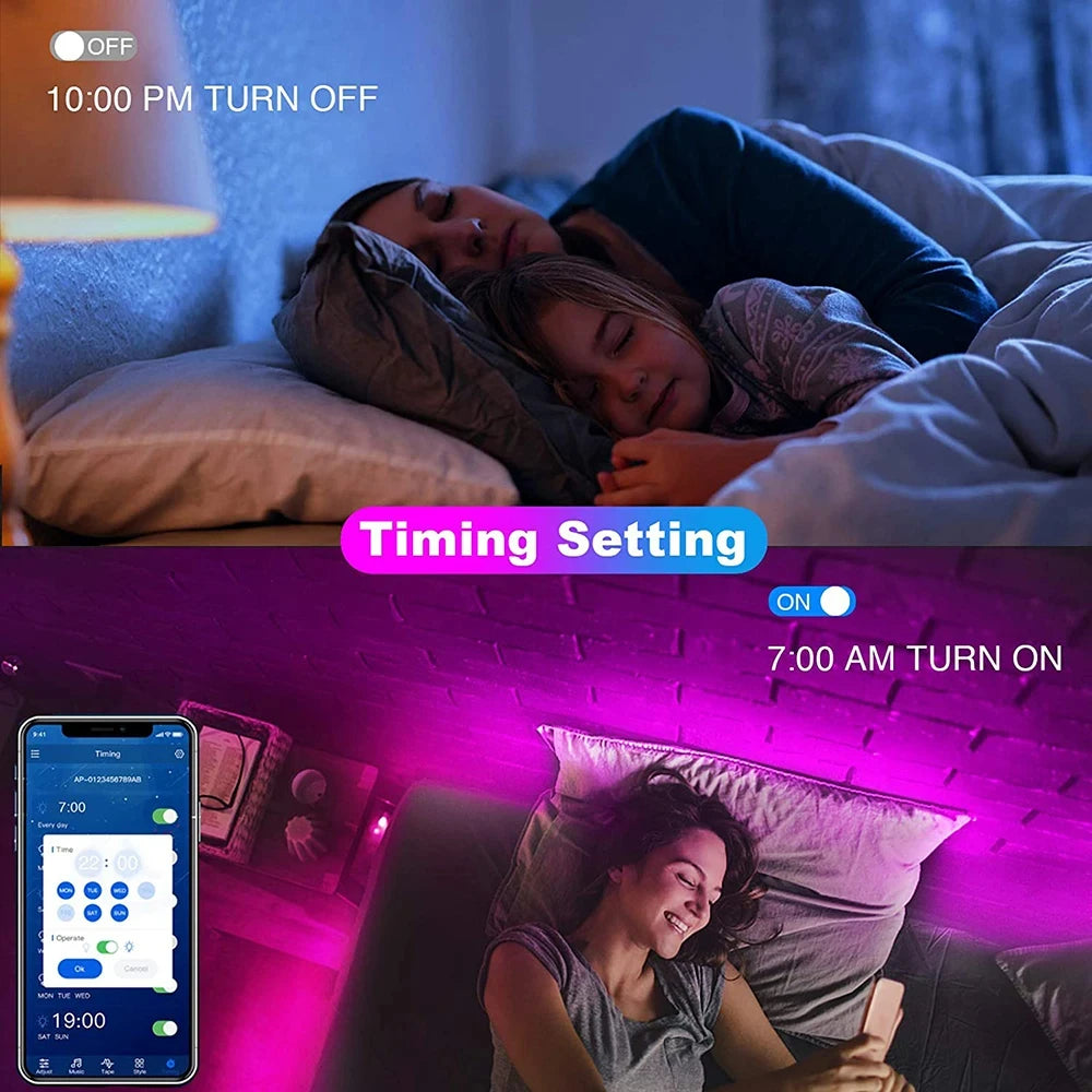 Bluetooth LED Strip Lights Smart SMD 5050 with App Control