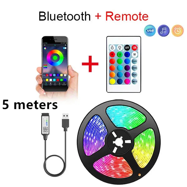 Bluetooth LED Strip Lights Smart SMD 5050 with App Control