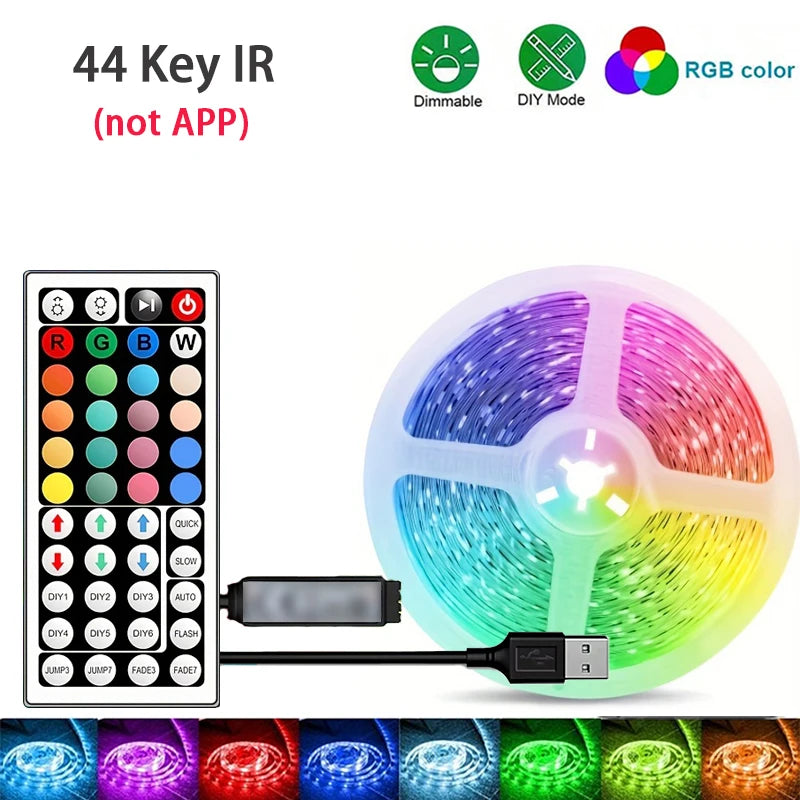 RGB LED Strip Lights 1M–40M with App Control