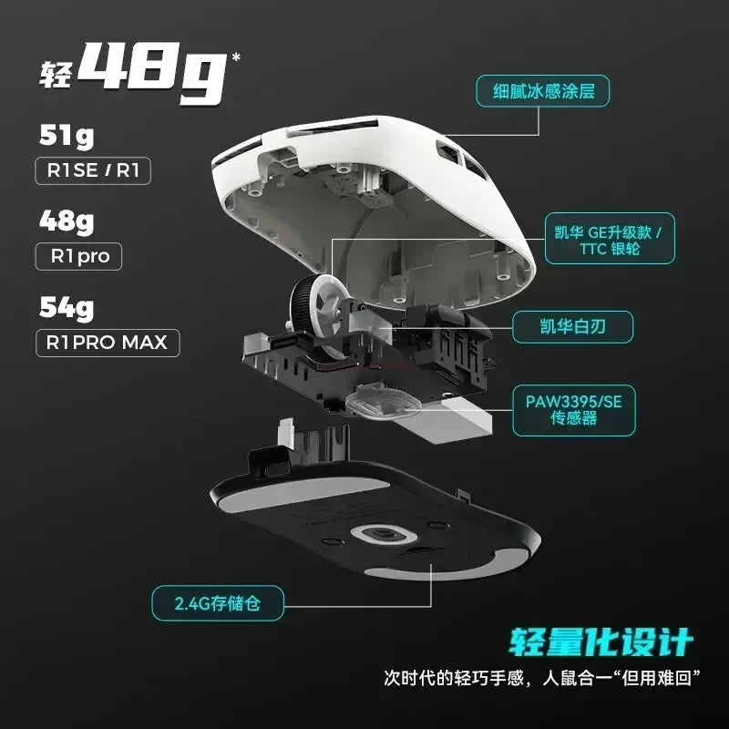VXE Dragonfly R1 SE Wireless Gaming Mouse PAW3395 2KHz Polling Lightweight FPS