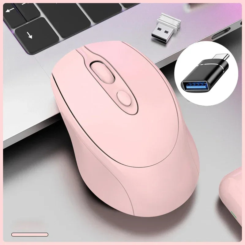 Wireless Silent Gaming Mouse Rechargeable Bluetooth 2.4GHz PC Mac Laptop