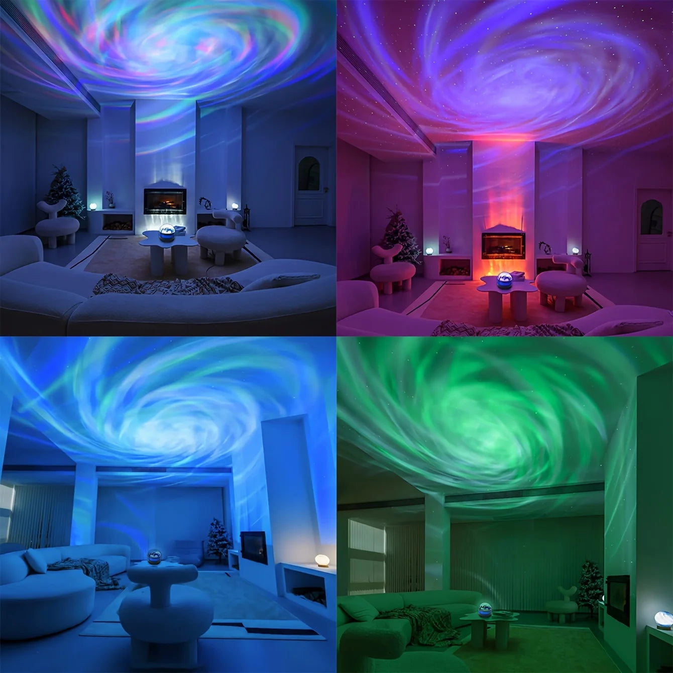 Galaxy Starry Sky Projector LED Night Light Aurora RGB Remote Control Bedroom Gaming Room