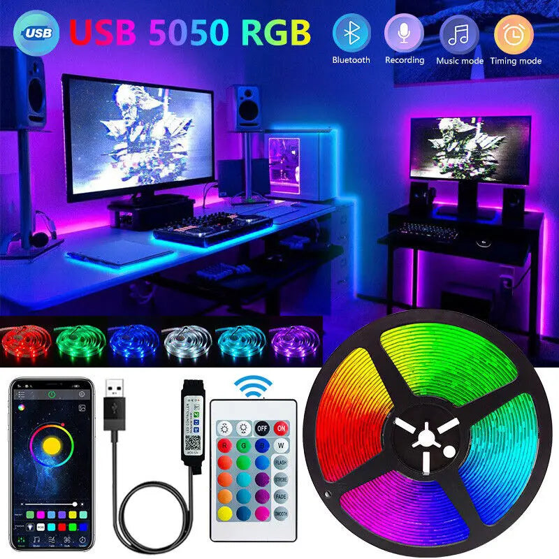 Bluetooth LED Strip Lights Smart SMD 5050 with App Control