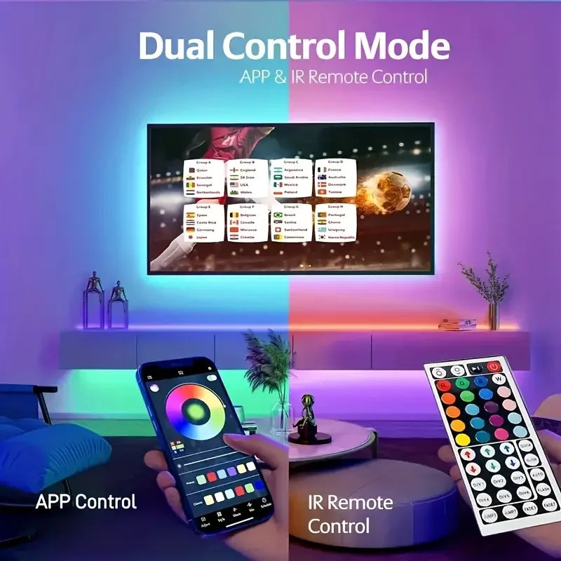 RGB LED Strip Lights 1M–40M with App Control