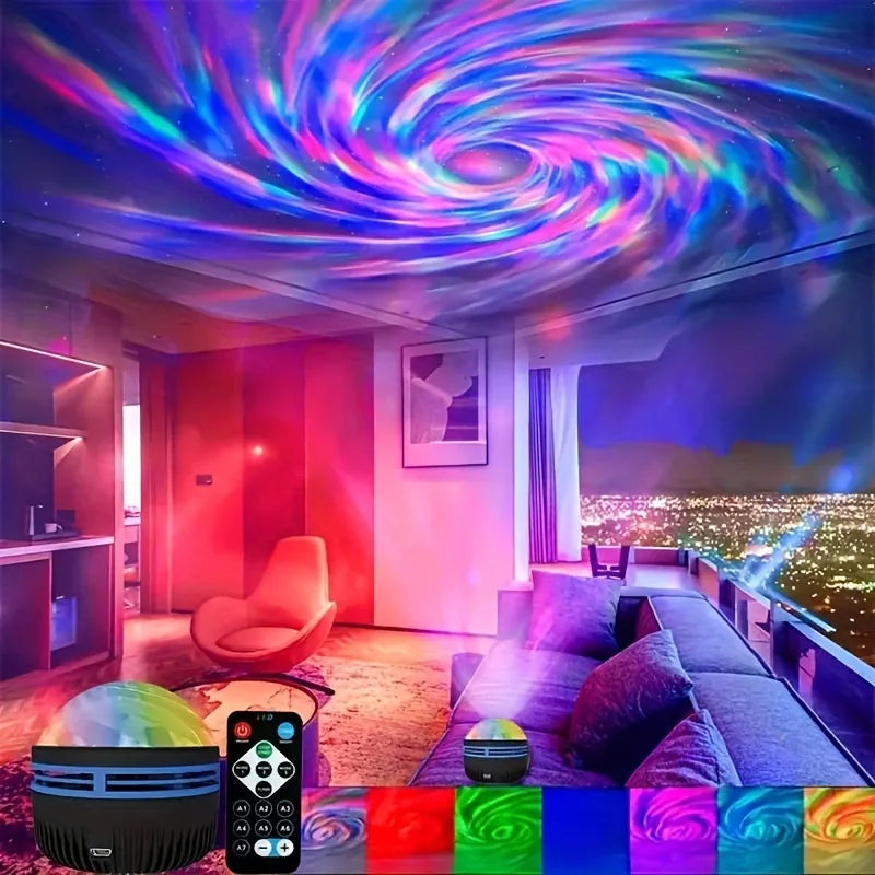 Galaxy Starry Sky Projector LED Night Light Aurora RGB Remote Control Bedroom Gaming Room