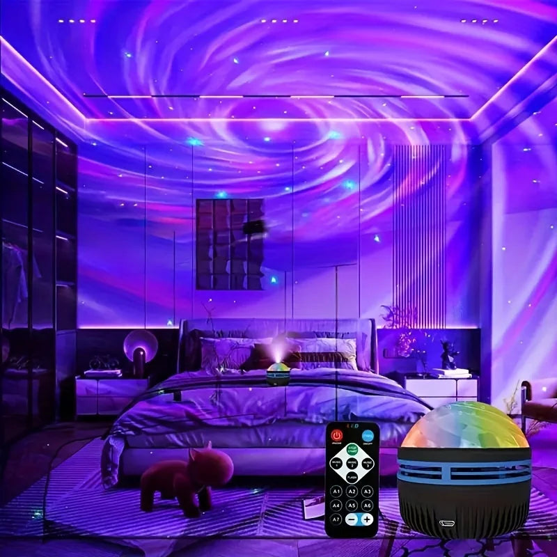 Galaxy Starry Sky Projector LED Night Light Aurora RGB Remote Control Bedroom Gaming Room