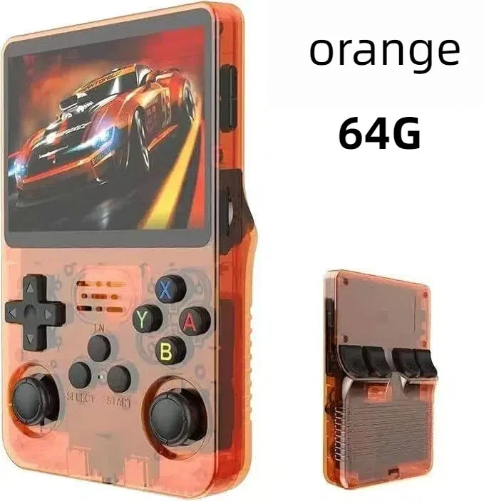R36S Retro Handheld Game Console 15000 Games 3.5 Inch IPS 64GB Linux Portable