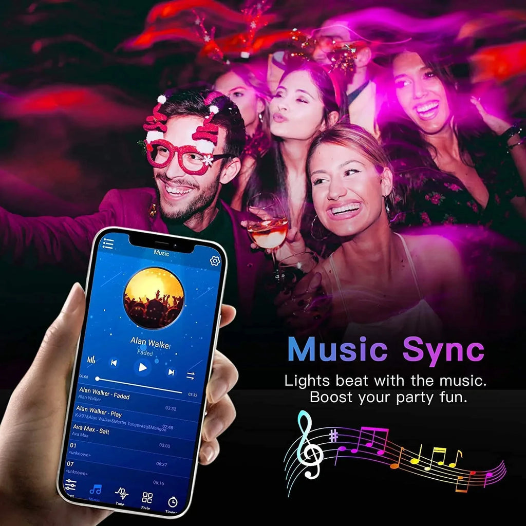 Bluetooth LED Strip Lights Smart SMD 5050 with App Control