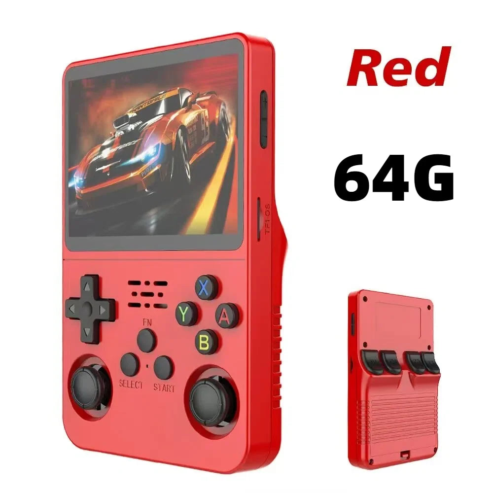 R36S Retro Handheld Game Console 15000 Games 3.5 Inch IPS 64GB Linux Portable