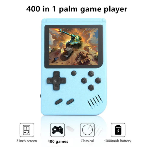 400-in-1 Retro Handheld Game Console — 8-Bit, 3.0" Color LCD, 5 Colors