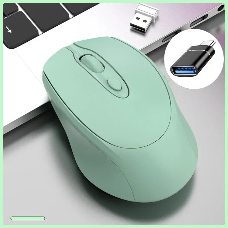 Wireless Silent Gaming Mouse Rechargeable Bluetooth 2.4GHz PC Mac Laptop