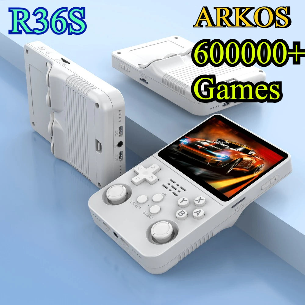 BOYHOM R36S Retro Handheld Game Console — 3.5" IPS, Linux ARKOS, 15000+ Games