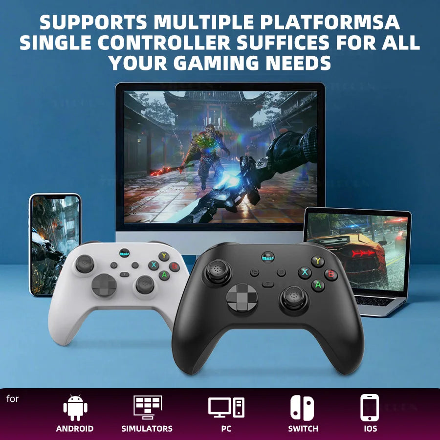 VILCORN G6 Wireless Game Controller — Bluetooth, Hall Rocker, iOS/Android/PC/Switch