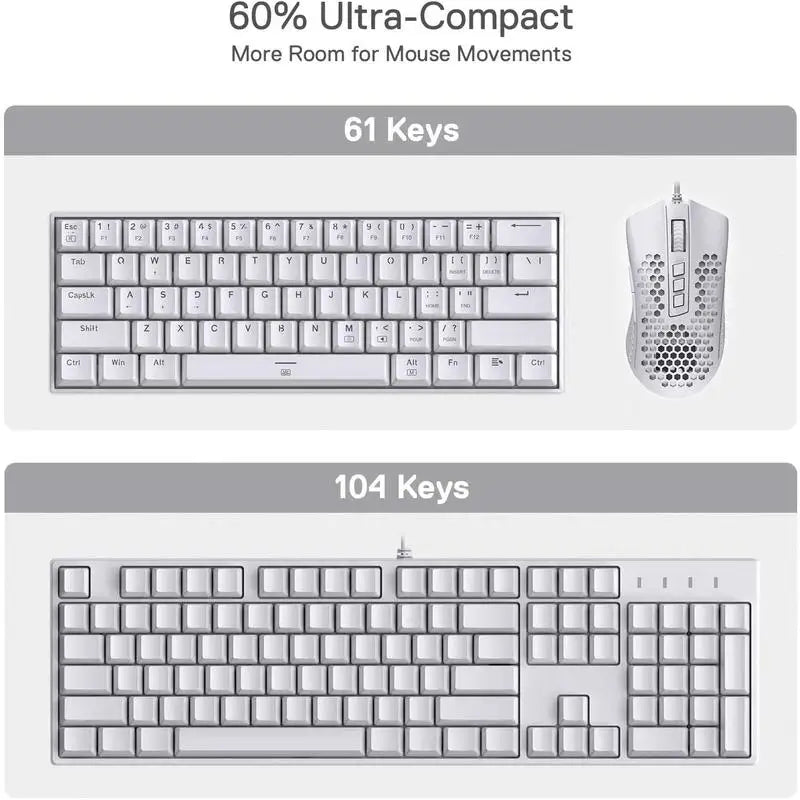 Redragon K630 Dragonborn 60% Hot-Swap Mechanical Gaming Keyboard