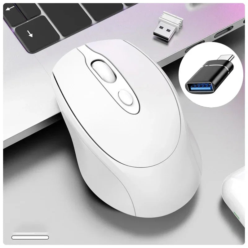 Wireless Silent Gaming Mouse Rechargeable Bluetooth 2.4GHz PC Mac Laptop